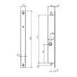 Serrure à encastrer 2 points à levier coffre 32/30 axe 15mm - METALUX - F132300000 pas cher Secondaire 1 S