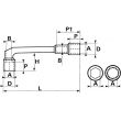 Clé à pipe débouchées 6/6 pans satinées 5mm - SAM OUTILLAGE - 94-5 pas cher Secondaire 1 S