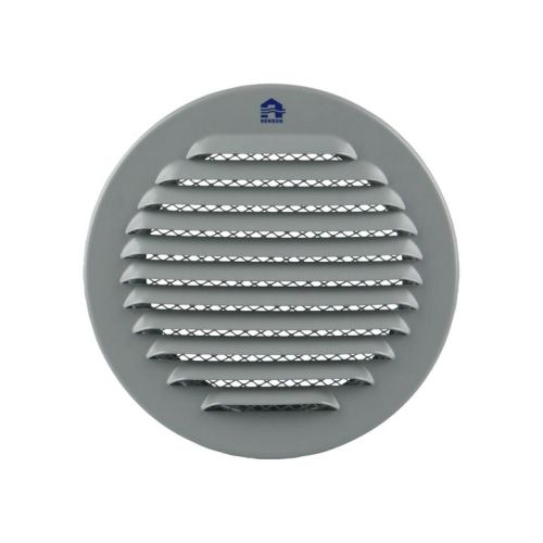 Grille ronde 435R 100mm aluminium gris - RENSON - 4352004 pas cher Principale L