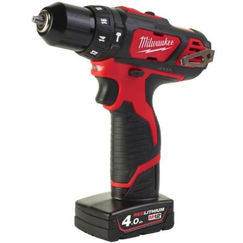 Perceuse à percussion 12 V M12 BPD-402C 38 Nm avec 2 batteries 4.0 Ah + chargeur 12 V en coffret de transport MILWAUKEE 4933441935 photo du produit Secondaire 1 L