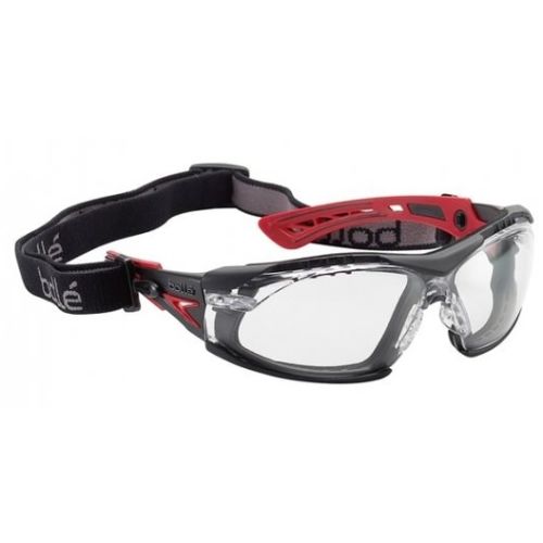 Lunette Rush+ polycarbonate branche bi-matière noir - BOLLE - RUSHPFSPSI pas cher