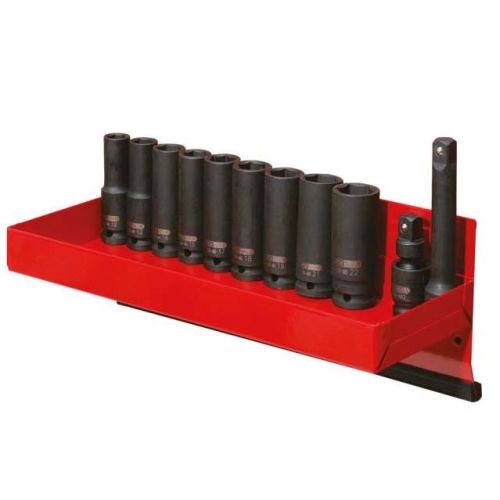 Pr&eacute;sentoir de douilles longues &agrave; chocs 1/2'' 12 &agrave; 22 mm KS TOOLS 515.0612 photo du produit Principale L