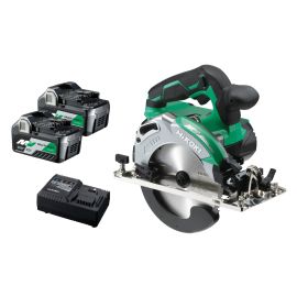 Scie circulaire 36V Hikoki C3606DAWRZ + 2 batteries 2,5 Ah + chargeur + HITCASE IV photo du produit Principale M