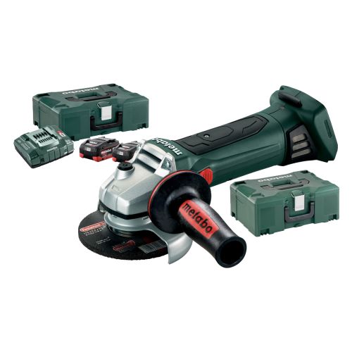 Meuleuse d'angle 18 V W 18 LTX 125 Quick + 2 batteries 5,5 Ah + chargeur + coffret METALOC METABO 602174660 photo du produit