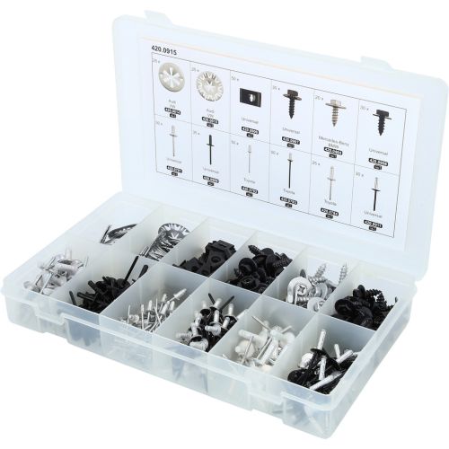 Assortiment d'attaches métalliques 400 pièces KS TOOLS 420.0915 photo du produit