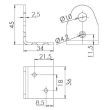 Moraillon coude porte cadenas JARDINIER MASSARD J529536 photo du produit Secondaire 1 S