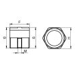 Mamelon m&acirc;le &agrave; visser brut 1/8'' COMAP 333 photo du produit Secondaire 1 S