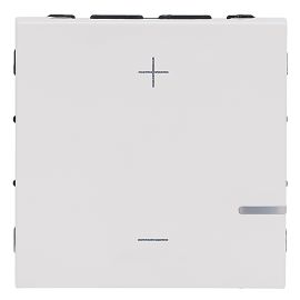 Interrupteur variateur MOSAIC Legrand universel 2 fils sans neutre 125 W LED 2 modules blanc - 078407A photo du produit Principale M