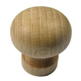 Bouton bomb&eacute; classique Select Hardware bois brut de diam&egrave;tre 25 mm - 1189 photo du produit Principale M