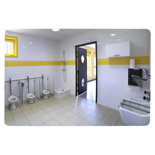 Miroir plat incassable pour sanitaire 400x400mm - SOCOMIX - MPA 4040-9SC pas cher Secondaire 1 L