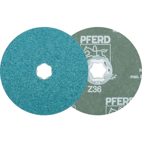 Disque fibre grain zircon CC-FS 125 Z 36 Combiclick 125mm grain 36 - PFERD - 64290103 pas cher Secondaire 2 L