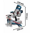 Scie à onglet Biturbo 18V GCM 18V-216 Professional + Starter Set ProCORE18V 8 Ah BOSCH 0601B41001 photo du produit Secondaire 1 S