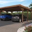 Carport en bois double VICTOR 29,2m² - FOREST STYLE - 4925 pas cher Secondaire 2 S