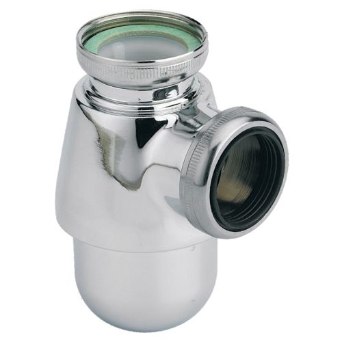 Siphon bidet chrome sortie D32 mm non r&eacute;glable VALENTIN 15630000000 photo du produit