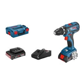 Perceuse-visseuse 18V Bosch GSR 18 V-28 + 2 batteries 2 Ah + Chargeur + coffret L-BOXX photo du produit Principale M