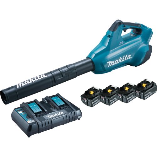 Souffleur 36 V Li-ion 13,4 m³/min + 4 batteries + chargeur rapide MAKITA DUB362PT4 photo du produit