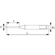 Chasse-goupilles courts 1,9mm avec clip inox FME - SAM OUTILLAGE - 7-C19A-FME pas cher Secondaire 1 S