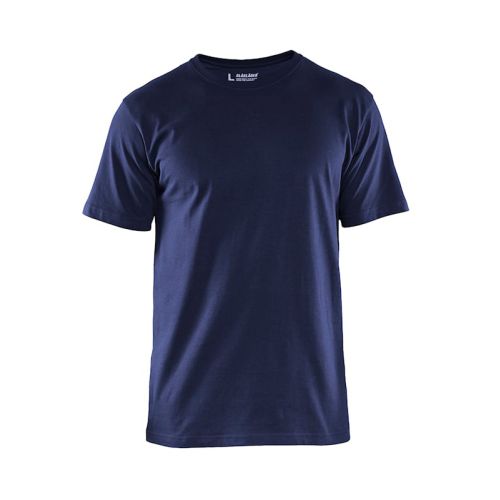 T-shirt coton marine lot de 5 T4XL - BLÅKLÄDER - 3625104288004XL pas cher