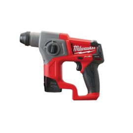 Perforateur SDS Plus 12V Milwaukee Fuel M12 CH-202C + 2 batteries 2Ah + chargeur + coffret - 4933441997 photo du produit Principale M