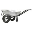 Brouette EXPERT TWIN Premium galva à roues gonflées 150 l HAEMMERLIN 306015201 photo du produit Secondaire 1 S