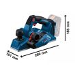 Rabot 18 V GHO 18V-26 Professional (sans batterie ni chargeur) BOSCH 06015B5001 photo du produit Secondaire 1 S
