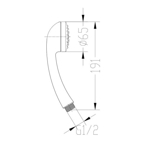 Barre de douche monojet NOVA - GARIS - H02-BAR60MJ pas cher Secondaire 4 L