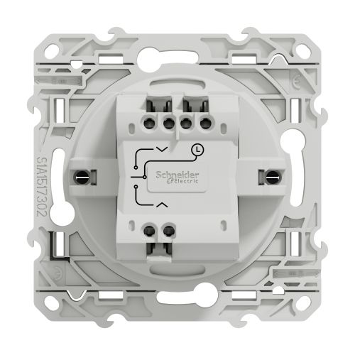 Interrupteur ODACE anthracite à 3 boutons montée/descente/stop pour volet - SCHNEIDER - S540208 pas cher Secondaire 3 L