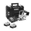 Scie sauteuse 18V BRUSHLESS XR + 2 batteries 5 Ah + chargeur + coffret Tstak - DEWALT - DCS334P2-QW pas cher