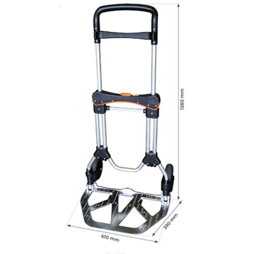 Diable aluminium Stockman télescopique et pliable 200 kg - STR200N photo du produit Secondaire 1 L