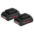 Pack de 2 batteries Bosch ProCore 18 V - 4,0 Ah Li-Ion Professional photo du produit