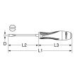 Tournevis ULTIMATEMAX fente 125 x 6,5 mm KS TOOLS 922.6104 photo du produit Secondaire 1 S