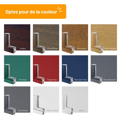 Fenêtre sur mesure en PVC - REHAU pas cher Secondaire 8 L