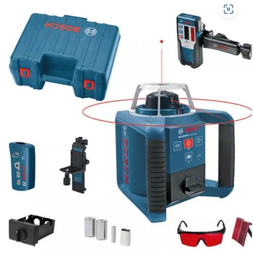 Laser roratif 2x1,5V GRL 300 HV Professional rouge en coffret BOSCH 0601061501 photo du produit