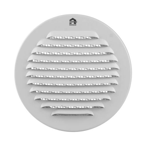 Grille ronde 435R 100mm aluminium blanc RAL9010 - RENSON - 10134 pas cher