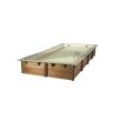 Piscine AZURA 300x430 H126cm liner beige 75/100 - UBBINK - 7504753 pas cher