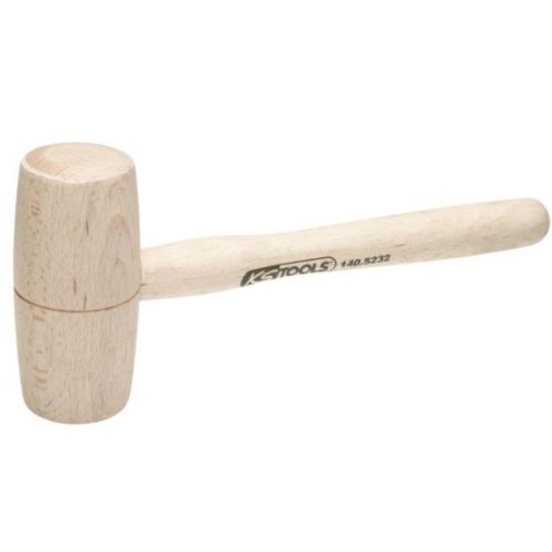 Maillet bois tête diamètre de 80 mm - avec manche frêne galbé 500 g KS TOOLS 140.5233 photo du produit