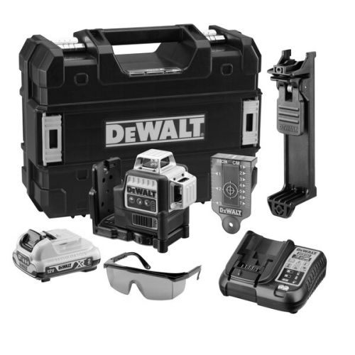 Niveau laser multilignes vert 10,8V XR + 1 batterie 2Ah + chargeur - DEWALT - DCE089D1G-QW pas cher