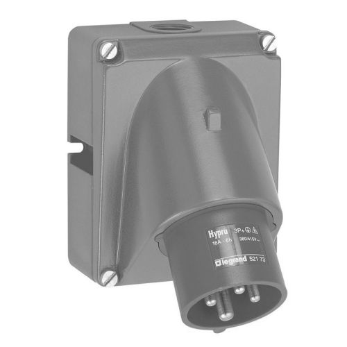Fiche inclinée HYPRA 32A 380V à 415V 3P+T plastique - LEGRAND - 052873 pas cher
