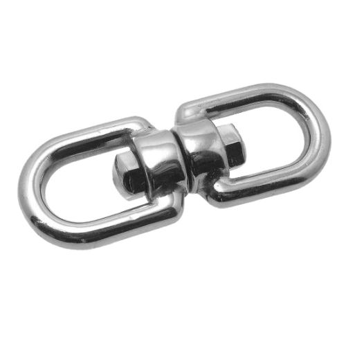 Emerillon anneaux inox A4 8 mm bo&icirc;te de 5 ACTON 649848 pas cher