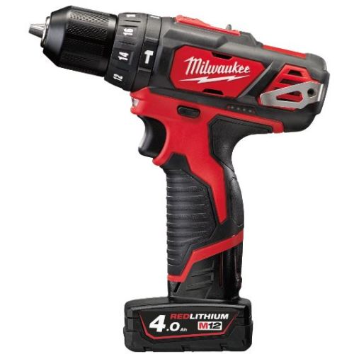 Perceuse à percussion 12 V M12 BPD-402C 38 Nm avec 2 batteries 4.0 Ah + chargeur 12 V en coffret de transport MILWAUKEE 4933441935 photo du produit