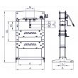 Presse hydraulique à colonnes 30 T SAM OUTILLAGE HP-30-A photo du produit Secondaire 1 S