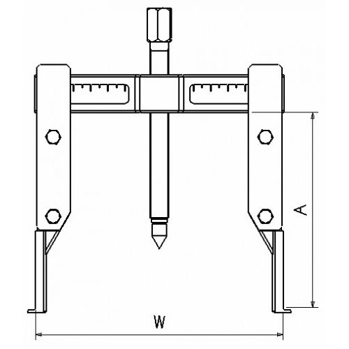 Extracteur 3 griffes à pieds fins - SAM OUTILLAGE - EX-320-40 pas cher Secondaire 2 L