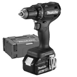 Perceuse visseuse noire 18V Makita DDF485RTJB + 2 batteries 5 Ah + chargeur + coffret MAKPAC pas cher Principale M