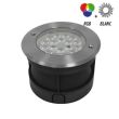 Spot LED ETNA RGB encastrable au sol rond 9 W en inox 304 MIIDEX LIGHTING 677939 photo du produit Secondaire 1 S