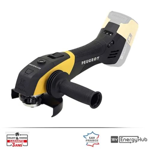 Meuleuse d'angle 18 V EnergyGrind-18VBL Brushless (sans batterie ni chargeur) PEUGEOT OUTILLAGE 250371 photo du produit Secondaire 1 L