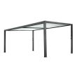 Pergola bioclimatique TRAMONTO 400x310 gris anthracite - DCB GARDEN - TRAMONTO-4X3-B pas cher