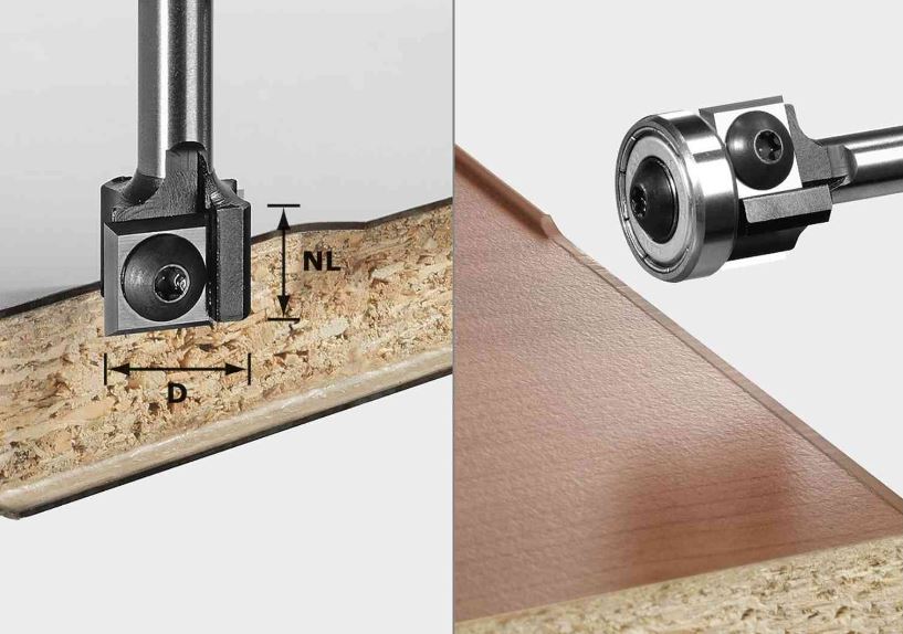Festool Coupe bordure bois deux flûtes 19 mm