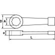 Clé polygonale à frapper 32mm - SAM OUTILLAGE - 108-32 pas cher Secondaire 1 S