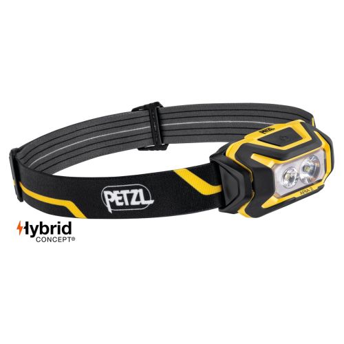 Lampe frontale Hybride ARIA 2 noir/jaune - PETZL - E070AB00 pas cher