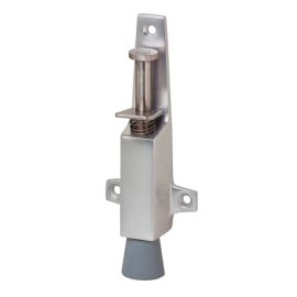 Arr&ecirc;t de porte &agrave; p&eacute;dale KWS aluminium 130 x 25 mm - 102531 pas cher Principale M